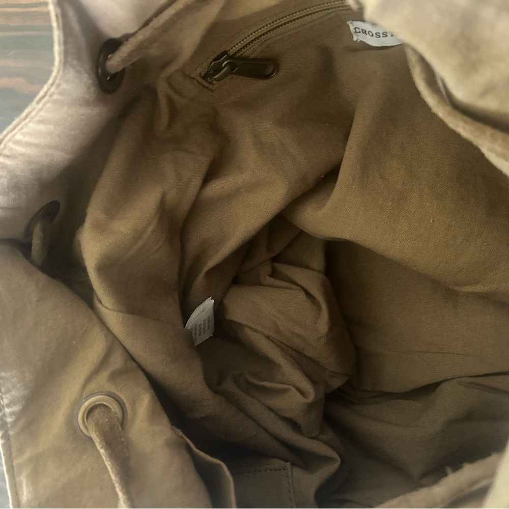 Suede Slouchy Drawstring Bag - Picture 7 of 7
